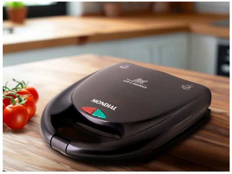 Sanduicheira Mondial Fast Grill S-12 Preta 750W - Antiaderente