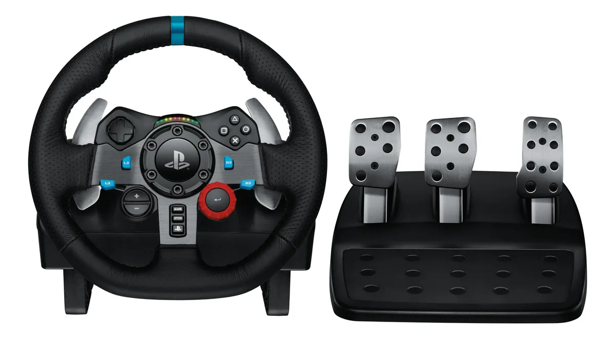 Volante gamer Logitech G29 G29 DRIVING FORCE cor preto